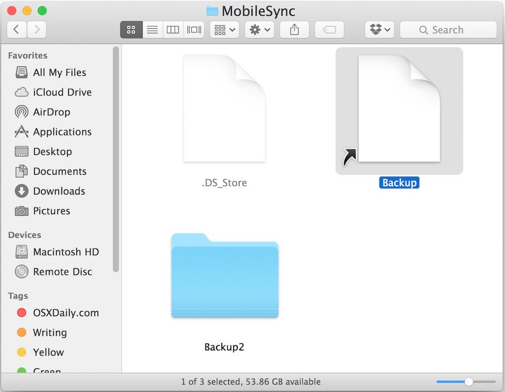 external backup for mac